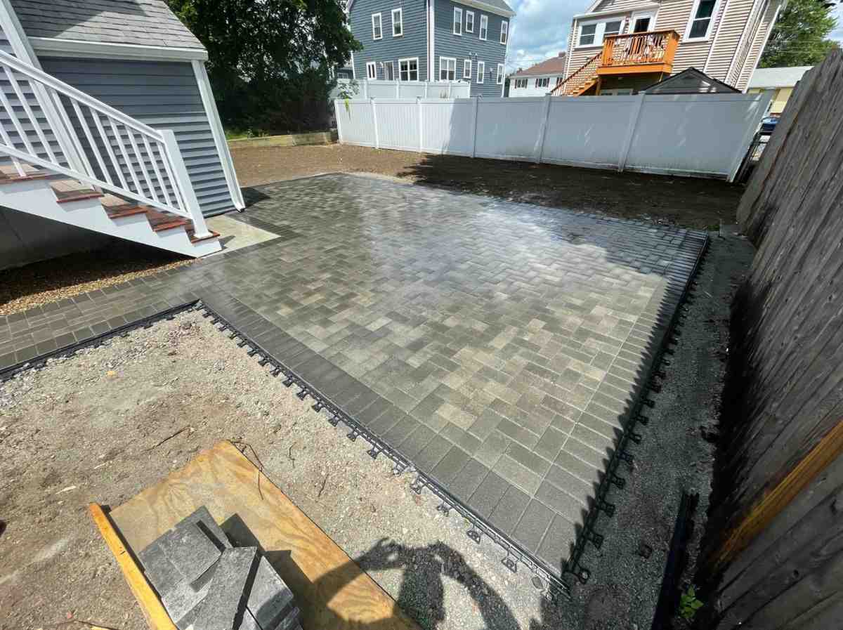 custom masonry brick patio ma
